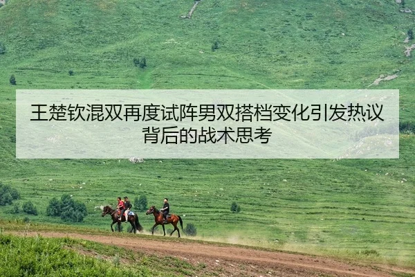 王楚钦混双再度试阵男双搭档变化引发热议背后的战术思考